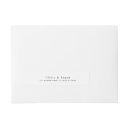 Klassisk svartvitt, monogram, etikett