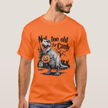 klassisk t-rex dinosaur halloween t-shirt