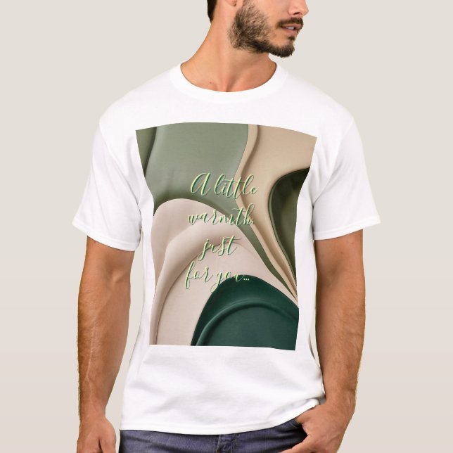 Klassisk t-shirt i abstrakt av snyggt (Framsida)