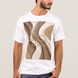 Klassisk t-shirt i abstrakt av snyggt