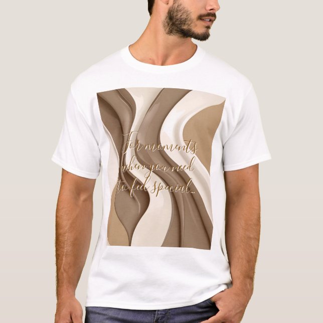 Klassisk t-shirt i abstrakt av snyggt (Framsida)