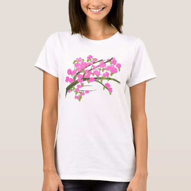 Klassisk T-Shirt med blomdesign (Framsida)