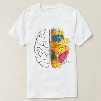 Klassisk T-shirt med dödskalle-motiv