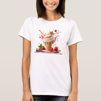 Klassisk T-shirt med glass Desing