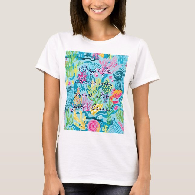 Klassisk t-shirt med stilren grafik (Framsida)