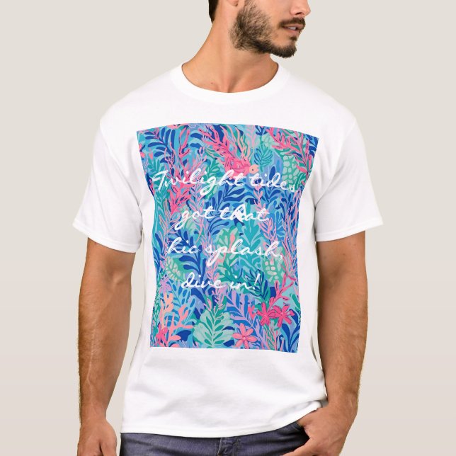 Klassisk t-shirt med stilren grafik (Framsida)
