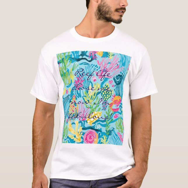 Klassisk t-shirt med stilren grafik (Framsida)