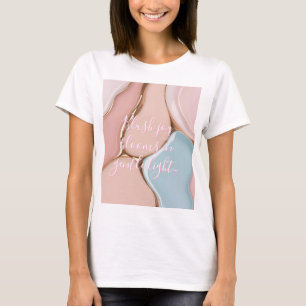 Klassisk t-shirt med stilrent abstrakt grafik