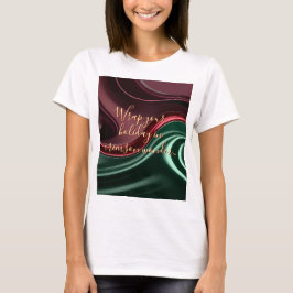 Klassisk t-shirt med stilrent abstrakt grafik