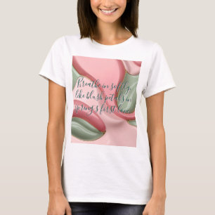 Klassisk t-shirt med stilrent abstrakt grafik
