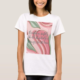 Klassisk t-shirt med stilrent abstrakt grafik