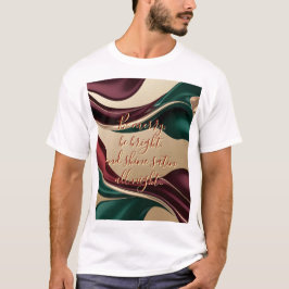 Klassisk t-shirt med stilrent abstrakt grafik