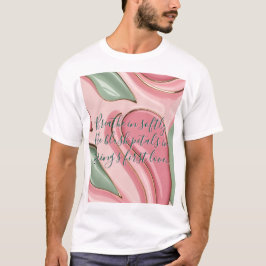 Klassisk t-shirt med stilrent abstrakt grafik