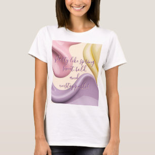 Klassisk t-shirt med stilrent abstrakt grafik