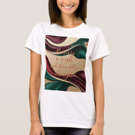 Klassisk t-shirt med stilrent abstrakt grafik