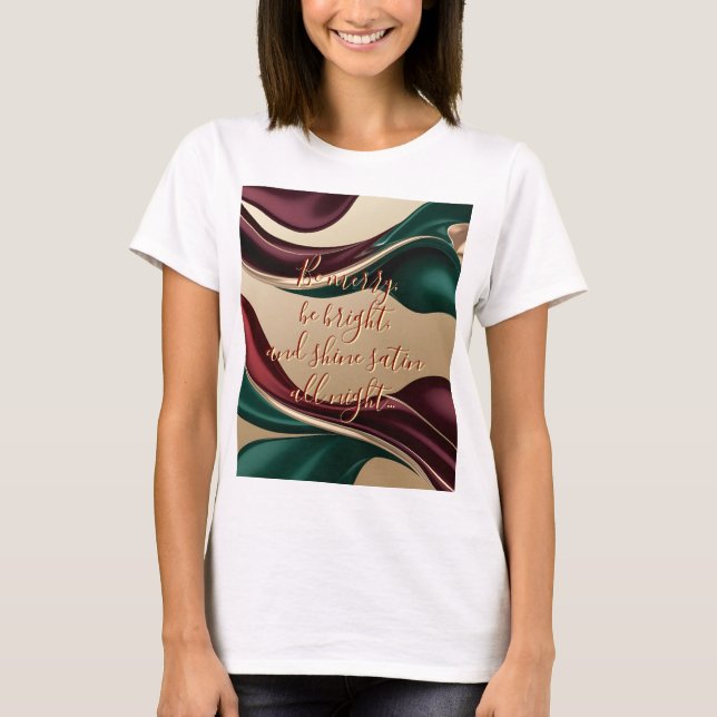 Klassisk t-shirt med stilrent abstrakt grafik (Framsida)