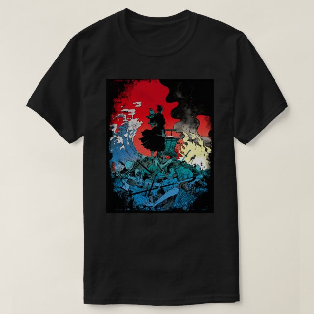 Klassisk T-Shirt-Varg och Unge T Shirt (Design framsida)
