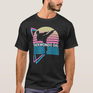 Klassisk Taekwondo Pappa Karate Retro T Shirt