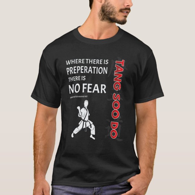 Klassisk Tang Soo Do-tröja Karate Present för kamp T Shirt (Framsida)