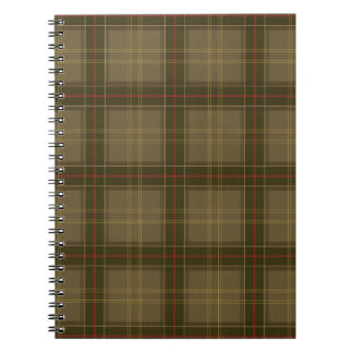 Klassisk Tartan i Tobak Anteckningsbok