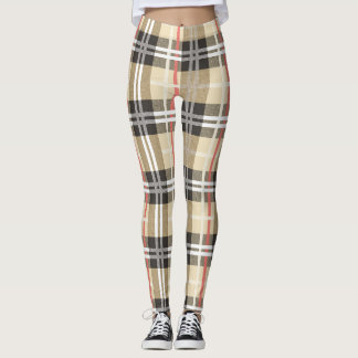 Klassisk Tartan Mönster Leggings