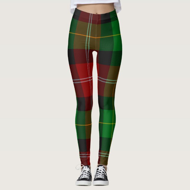 Klassisk tartandesign leggings (Framsida)