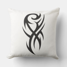 Klassisk tatueringsinspirerad linjekonstdesign kudde