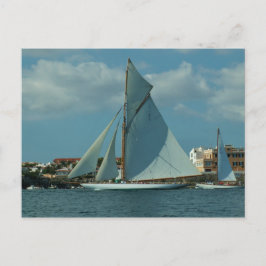 Klassisk Tävla Yacht Vykort
