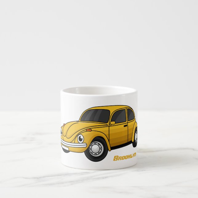 Klassisk tecknad espressomugg (Framsidan)