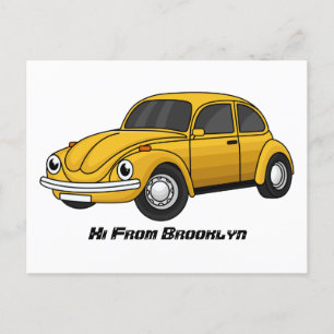 Klassisk tecknad vykort