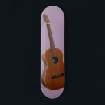 Klassisk teckning av gitarr mini skateboard bräda 18,5 cm<br><div class="desc">Skattdäck med en klassisk gitargrafik som skrivs ut på lilans bakgrund. Enbart designad för dig genom Iolantes design:-)! Vare sig du kör på halvpipa eller kickflips på gatan, så har den här tävlingsformade skivan högsta klang! Våra däck är gjorda av den bästa hårda kapseln från sten och med vår processaa...</div>