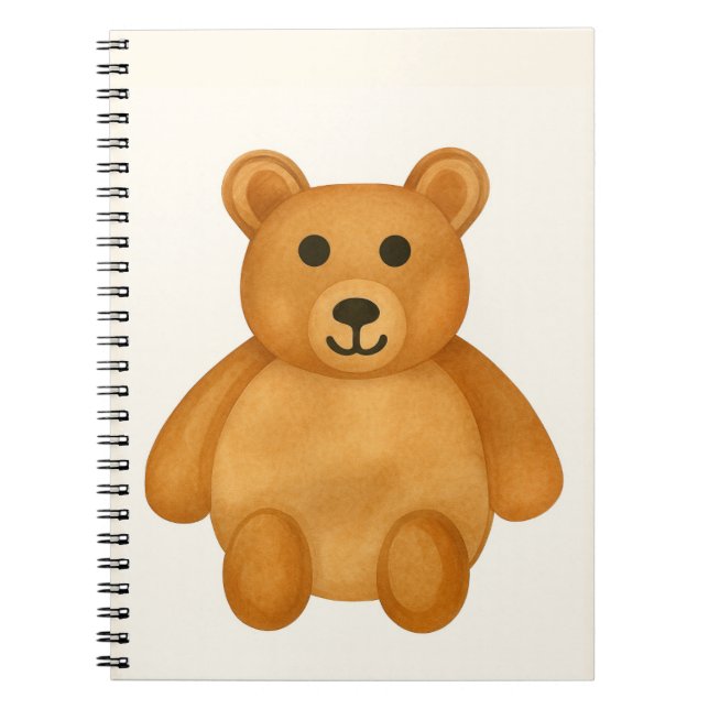 Klassisk teddybjörn  anteckningsbok (Framsidan)