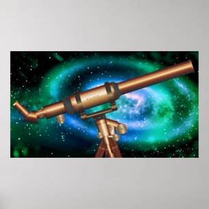 Klassisk Teleskop Poster