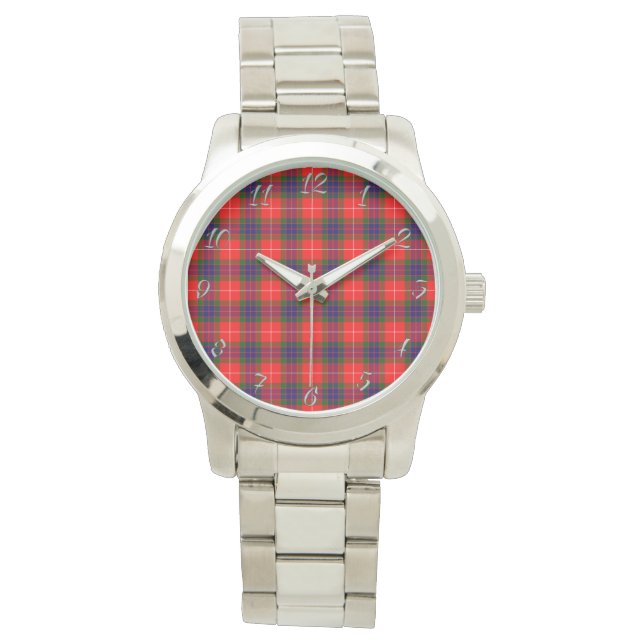 Klassisk tidslös Klan Abernethy Play Tartan Gift Armbandsur (Framsida)