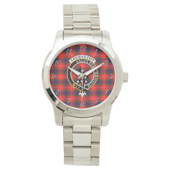 Klassisk tidslös Klan Abernethy Tartan Play Gift Armbandsur (Framsida)