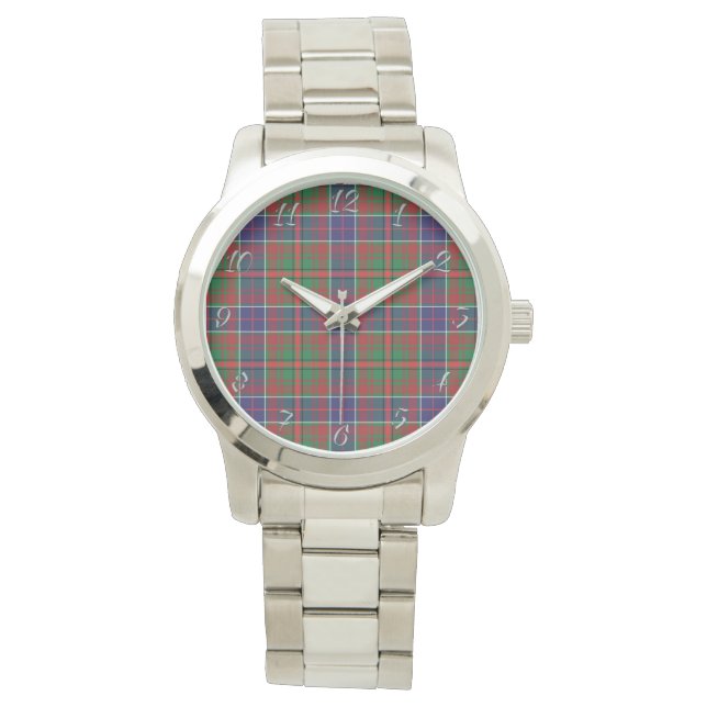 Klassisk tidslös Klan Adam Ancient Play Tartan Gi Armbandsur (Framsida)