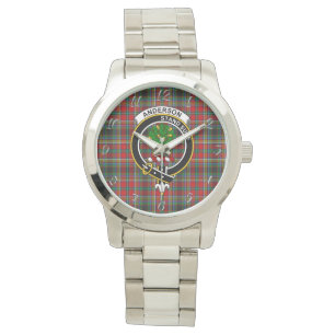 Klassisk tidslös Klan Andersson i Arbroms Tartan P Armbandsur