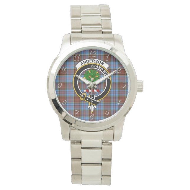 Klassisk tidslös Klan Andersson Modern Tartan Play Armbandsur (Framsida)