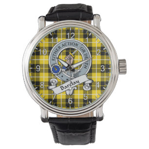 Klassisk tidslös Klan Barclay Badge Tartan Play Armbandsur