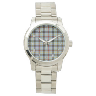 Klassisk tidslös Klan Bell Tartan Plade Gift Watch Armbandsur