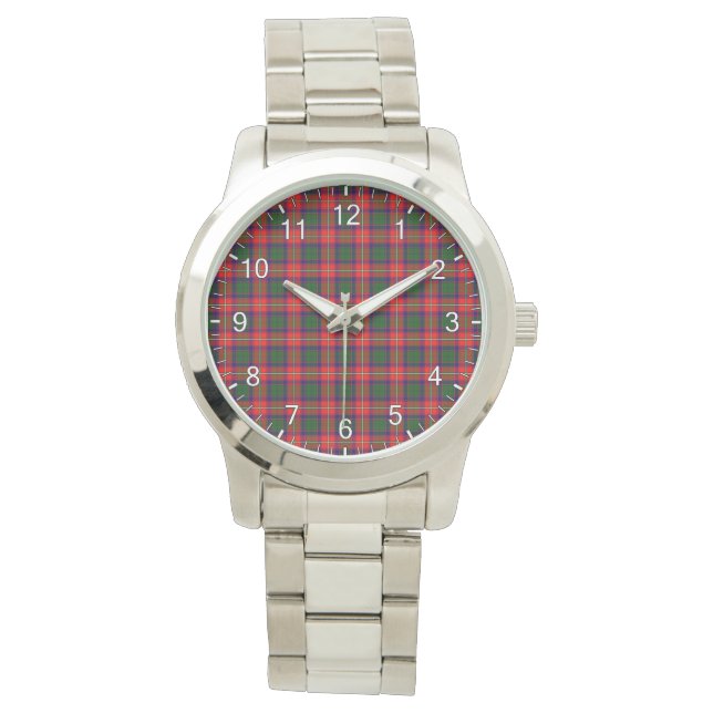 Klassisk tidslös Klan Belsarna Tartan Play Gift Armbandsur (Framsida)