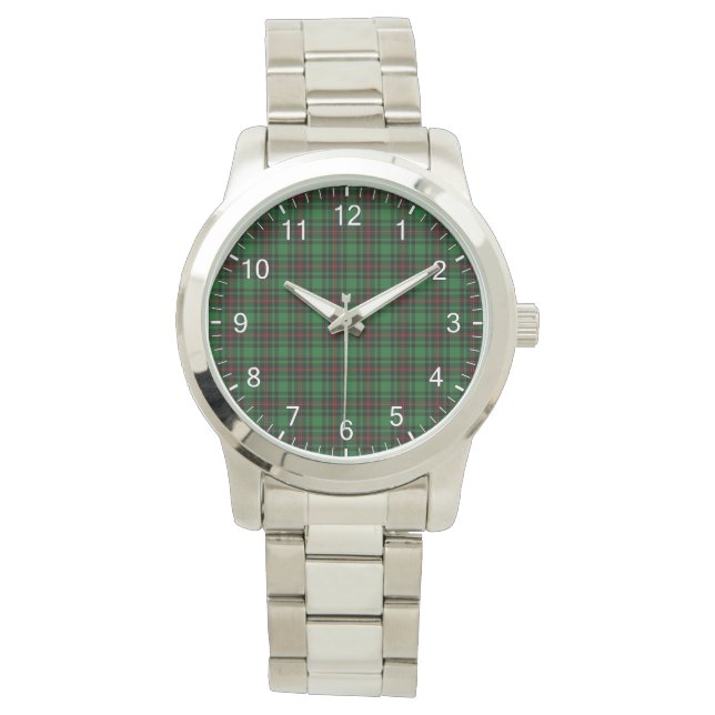 Klassisk tidslös Klan Beveridge Tartan Play Gift Armbandsur (Framsida)