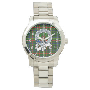 Klassisk tidslös Klan Bisset Badge Tartan Play Armbandsur