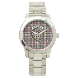 Klassisk tidslös Klan Borthwick Ancient Tartan Bad Armbandsur