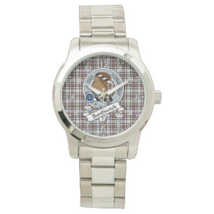 Klassisk tidslös Klan Borthwick Badge Tartan Play Armbandsur