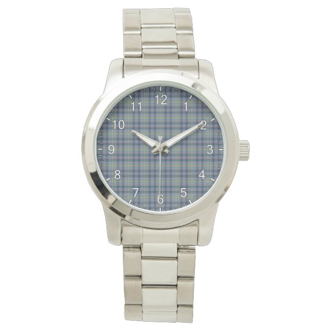 Klassisk tidslös Klan Boswell Tartan Play Gift Armbandsur (Framsida)