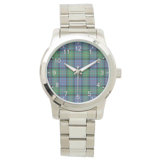 Klassisk tidslös Klan Bowie Tartan Play Gift Armbandsur (Framsida)