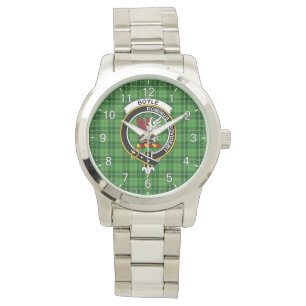 Klassisk tidslös Klan Boyle Tartan Badge Play Gif Armbandsur