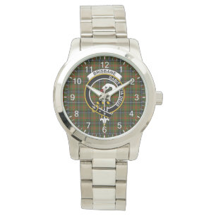 Klassisk tidslös Klan Brisbane Tartan Badge Play Armbandsur