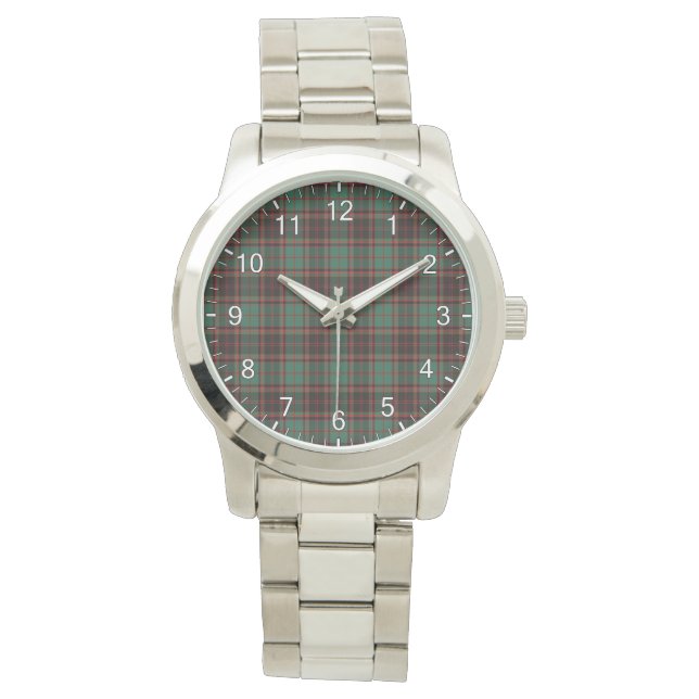 Klassisk tidslös Klan Buchan Ancient Tartan Play Armbandsur (Framsida)